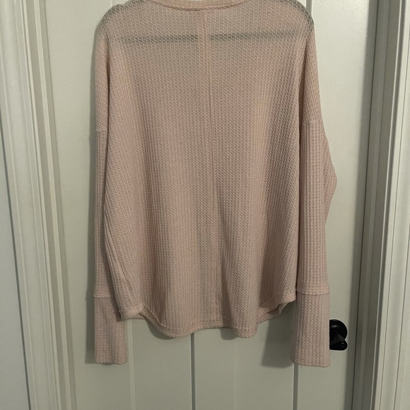 Cream Long Sleeve Waffle Knit - Picture 7 of 7